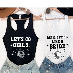 Black and White Graphic Tank Tops